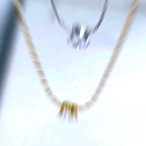 Kalung Titanium Coker Single Diamond Simple Look Vintage Gold Silver Xpid