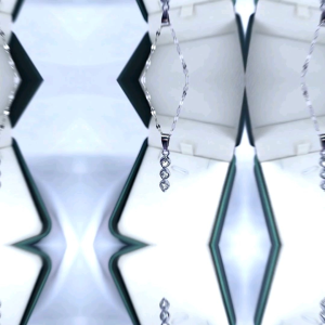 Xp.id - Kalung Wanita 3 Diamond Silver 45Cm