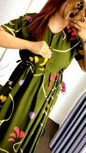 Daster wanita terbaru kekinian chibi lukis//shantung rayon super premium busui friendy