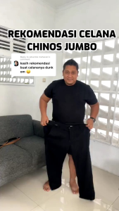 Celana Chino Panjang Pria Jumbo Size 27-50 Bahan Melar & Nyaman di Pakai