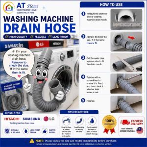 Washing Machine Drain Hose Spare Part For LG/ Samsung/ Hitachi