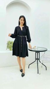 RED-Dress Babydoll Modern/Dress Letizia/Tunik Jumbo Muslim/Dress Korean Style