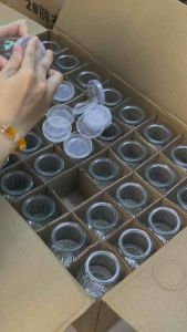 BỘ-10 HỦ SỮA CHUA SỌC NẮP NHỰA 120ml