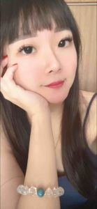 |SG| Clear Quartz Aquamarine Crystal Bracelet (聚宝)