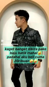 Kemeja Batik Pria Premium Slimfit Lengan Pendek Hem Batik Pria Model Terbaru Seragam Batik Pria