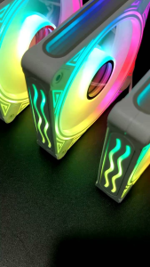 COOLMOON DM1 5V 3PIN ARGB+PWM PC CASE LUMINOUS COOLING FAN KIT