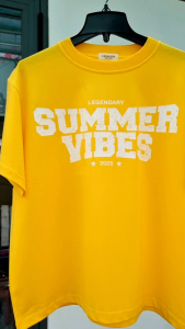 Áo Thun BOXY In Chữ "Legendary Summer Vibes 2025" – Phong Cách Cá Tính Năng Động Mùa Hè