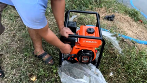 KEONG POMPA PEMADAM IRON PUMP MODEL PULLY DORONGAN KUAT