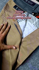 Paket 100ribu Dapet 3pcs Celana Pendek Premium Bahan Katun Drill Non Streach