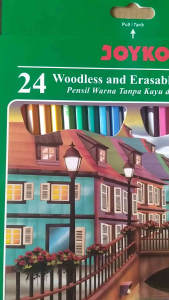 Joyko Pensil Warna Panjang 24 Bisa Di Hapus