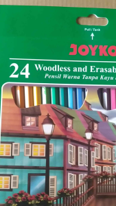 Joyko Pensil Warna Panjang 24 Bisa Dihapus