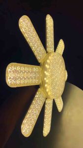 ไฟตลาดนัด หลอดไฟLED Bulb 450W พัดลมใบพัด พับเก็บได้ ซุปเปอร์สว่าง ขั้ว E27 เหมาะสำหรับตลาดนัด/ร้านค้า/บ้าน