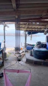 เส้นเลน์ ชุด 5 สปริง 5 เส้น ผ้าเปลรุ่นกั้นหัว ไม้แขวน มูง