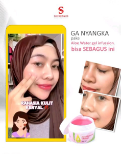 Shineskin Aloe Water Gel Infussion Moisturizer Gel Pelembab Kulit Kering Pereda Kulit Kemerahan Gratis Ongkir