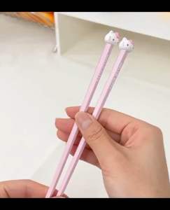 ĐŨA NHỰA MINISO Hoạt Hình Sanrio - Đũa Hình Đầu Thú Mini Dễ Thương Kuromi Melody