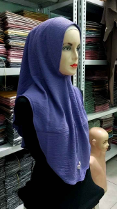 Bergo Khimar Mini Oval Crinkle M
