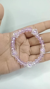 Gelang Tangan Kristal Premium Mix Bunga Sakura
