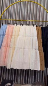 Ber.guna Sena Embroidery Skirt Katun Bordir Rok Wanita