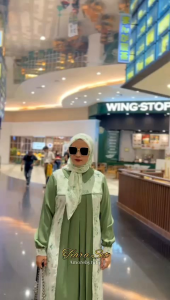 set hijab gamis produk Amore by ruby edisi Tiara set