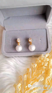 Anting Tusuk Lapis Emas Mutiara Awet Anti Karat
