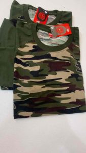 Kaos Polos Reglan Loreng Army Lengan Panjang Dewasa M L XL XXL Pria Wanita