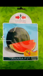 Benih Semangka Non Biji Hibrida AMARA F1 isi 360 butir Cap Panah Merah
