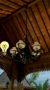 LAMPU ANTIK CABANG 5diameter 28 percabangnya