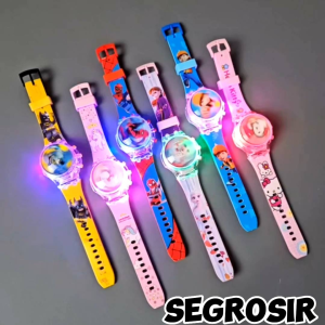 JAM TANGAN ANAK DIGITAL KEPALA BISA BUKA TUTUP ADA LAMPU MUSIK MELODY DAN BISA SPINNER KARAKTER BOBOIBOY SPIDERMAN ULTRAMAN BATMAN AVENGERS