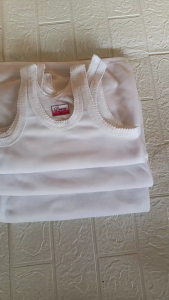 6/12 Pcs Singlet Anak Putih Polos Cewe Cowo Kaos Dalam Anak Bahan Double Knit Tebal Halus Usia 0-8 Tahun