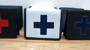 Security Guard Medicine Kit Pouch Belt Accessory Black