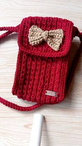 Tas HP Sling Bag Rajut Handmade Chanda