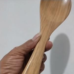 Centong Nasi Kayu Jati Asli Panjang 22cm