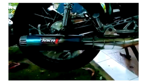 Knalpot standar racing rx king Original produk chrome blue