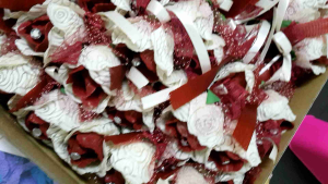 FO0024 Bunga telur premium bunga telur khawin tunang 50 pcs bunga telur packing dalam box