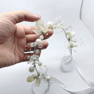 Bando Mutiara/bandana/bando tiara kristal/bandana tiara