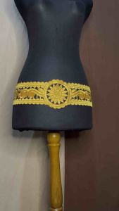 Renda bordir ikat pinggang motif bunga matahari