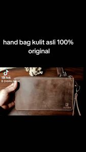 erjeka leather handbag pria kulit sapi - cluth for men - tas tangan pria genuine leather