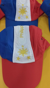 Philippine Flag Cap For Men & Women - Sport Headwear - Souvenir - Blue White Red - Sun and Stars Design