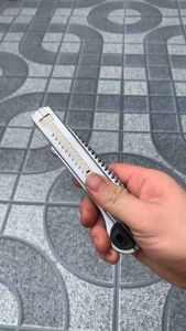 Dao rọc giấy lớn thay lưỡi liên tục dao trổ 5 lưỡi 18mm thép SK5 siêu sắc cắt giấy rọc băng dính