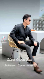 Celana Pria SUPERSLIM SKINNY kain melar