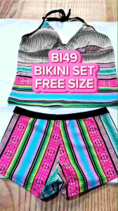 BI49 Bikini set / swimear / beachwear/ baju renang setelan free size
