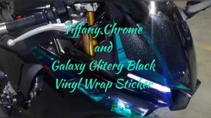 Galaxy glitter black metallic white metallic vinyl wrap sticker adhesive washable waterproof stretchable