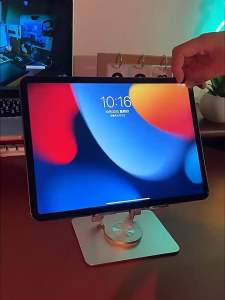 Xunddhub Adjustable Tablet & Phone Stand | 360° Rotatable Foldable Desk Holder for Mobile Devices