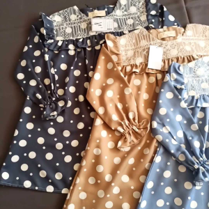 SHAQILA DRESS ANAK-Atasan anak perempuan- dress Anak perempuan motif PULKADOT - atasan anak terbaru 2024