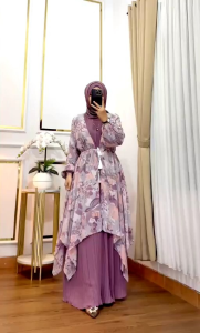 REALPICT COD SET ATHAYA INNER + OUTER BAHAN CERUTY MOTIF & PLISKET TERMURAH BEST SELLER TANGAN PERTAMA KONVEKSI / PRINTING / MOTIF PREMIUM GAMIS PESTA GAMISTERKINI
