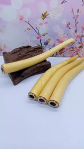 once pipa sedotan kayu kemuning gading model S B196