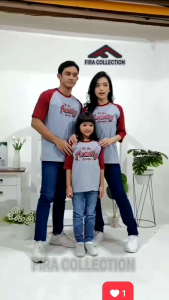 KAOS COUPLE FAMILY: BAHAN COTTON COMBED