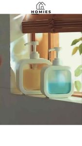 Desain Botol Sabun Pump Minimalis 300ML & 500ML: Botol Sabun Mandi Travelling & Refill