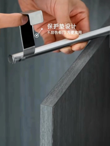 OHHDEER Multi-functional Door Kitchen Shelf Towel Over Holder Drawer Hook Storage Bathroom Scarf Cabinet Hanger 门挂式毛巾架