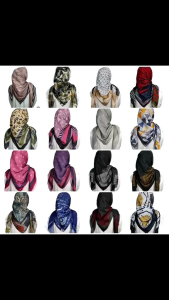 hijab segi empat modern motif cantik elegan kekinian denay jilbab voal